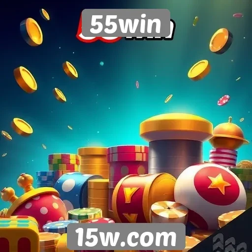 Variedade de jogos disponíveis na plataforma 55win